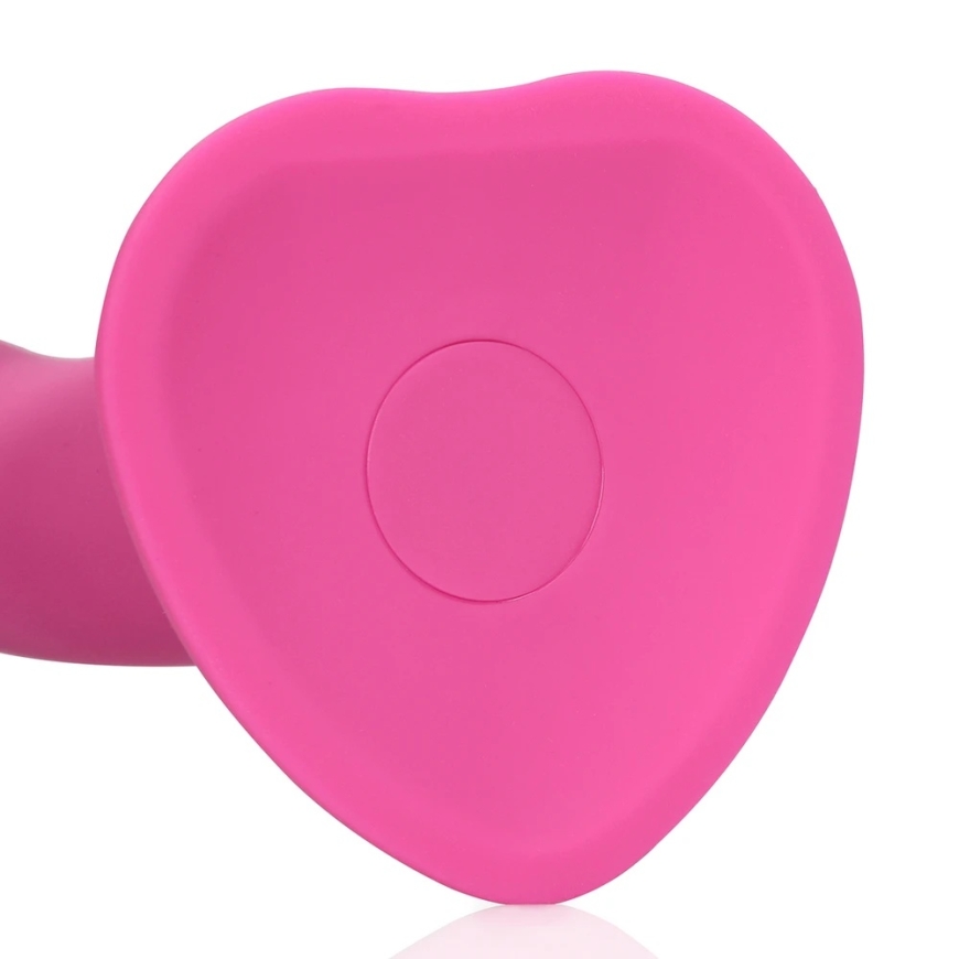 Loveline By Shots Rožinė Non-Phallic Vibrating Dildo - Medium - Powerful Rožinė – 5