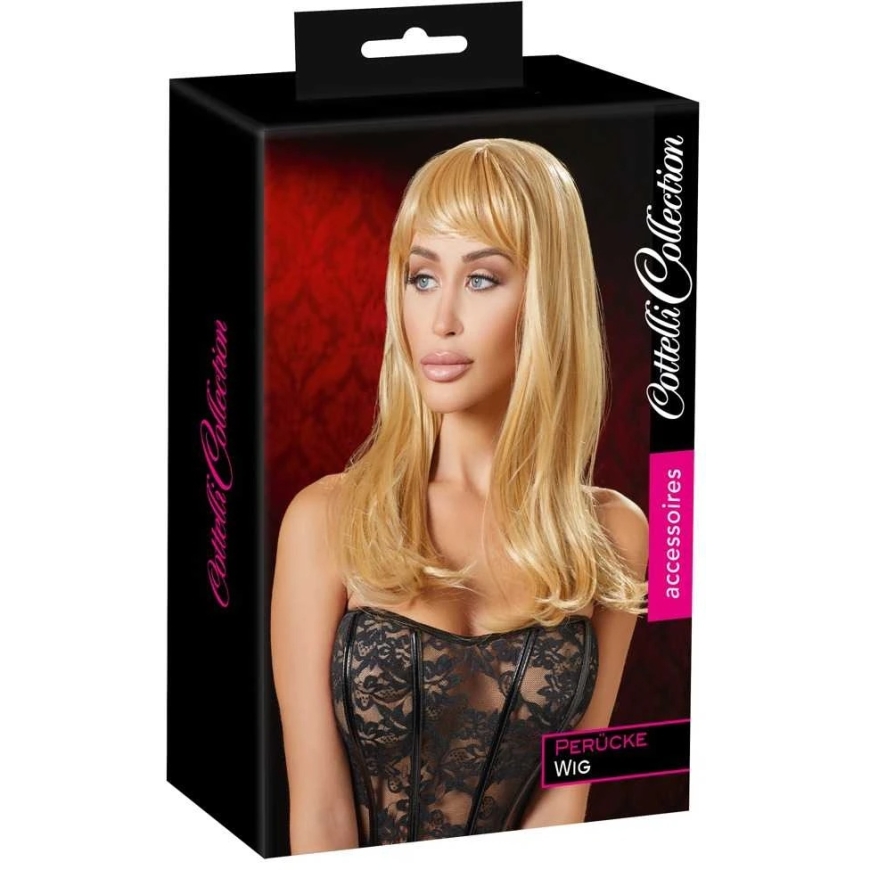 Cottelli Accessoires Long Skirtas šviesiems plaukams Wig – 5