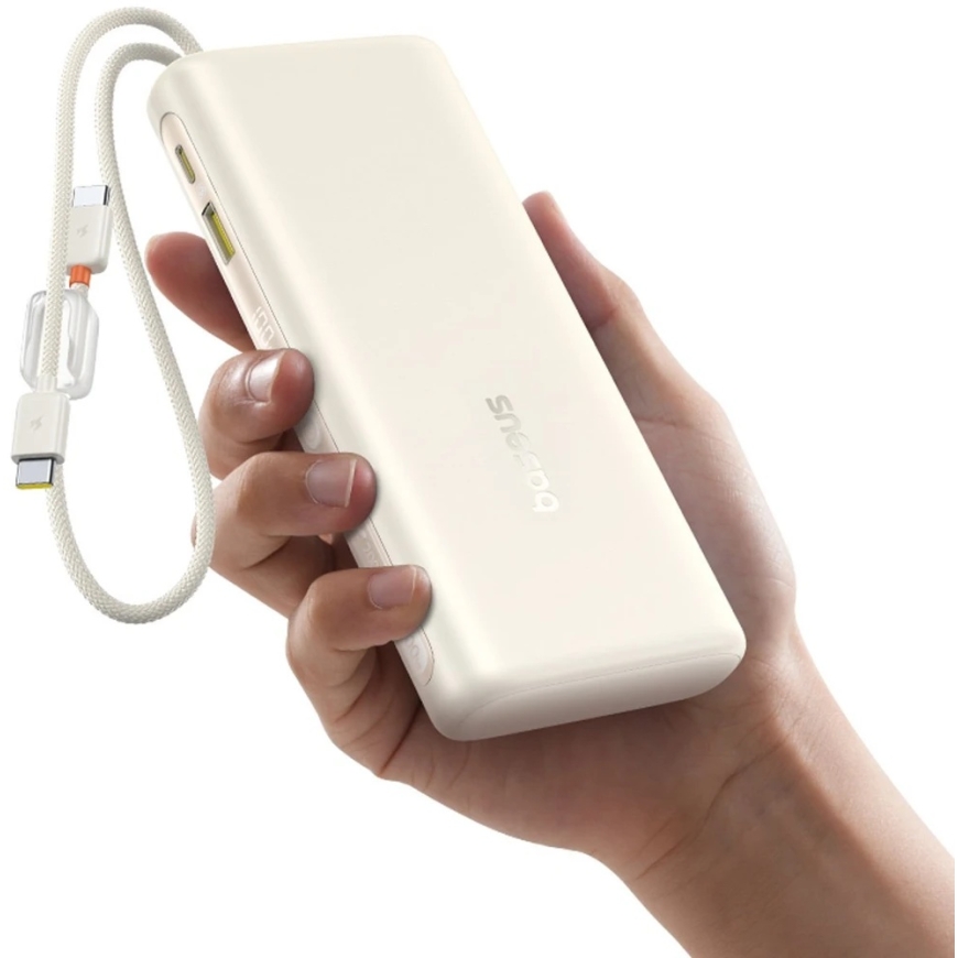 Baseus EnerFill FC41 20000 mAh 100W vaaleanbeige – 4