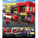 Konstruktoriaus kaladėlės CaDA Shell pastatas serviso stotis 1697 elementai C66025W