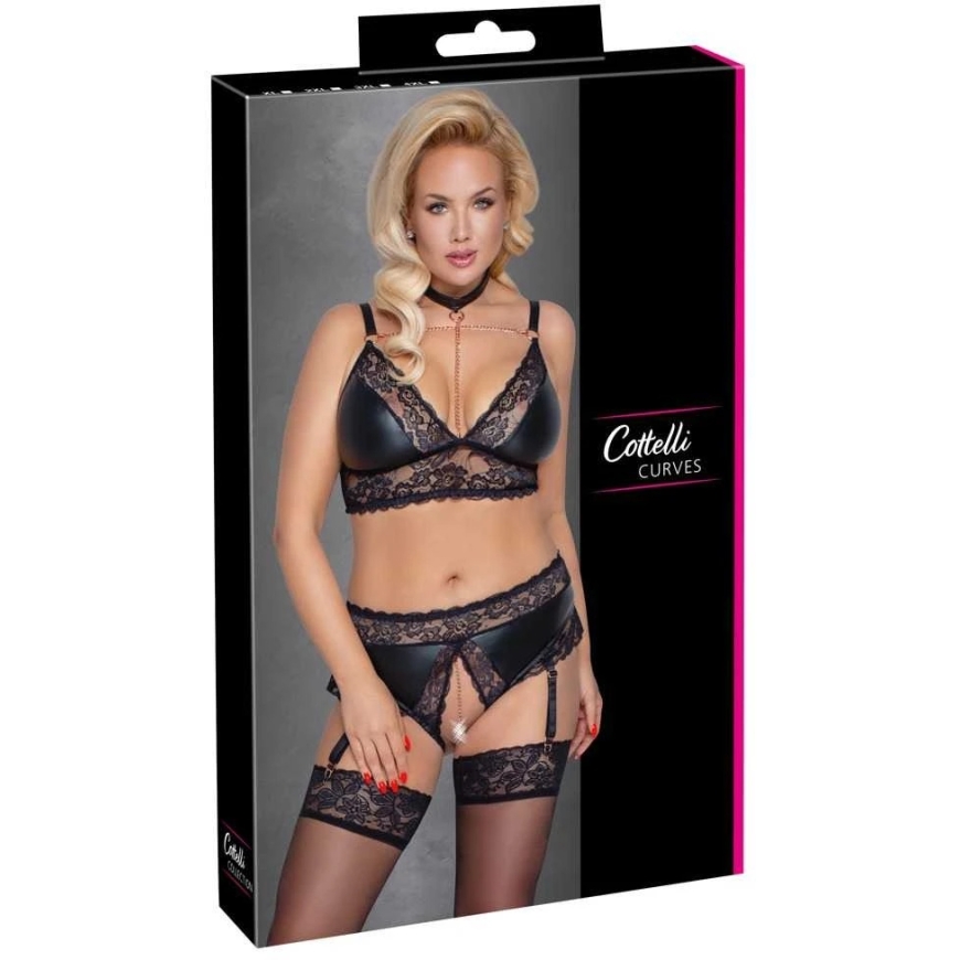 Cottelli Curves Bra and Panties 4XL