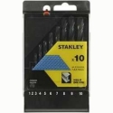 Stanley Stanley HSS cylindrical drill bit 1 - 10mm set (STA56030) Stanley Stanley HSS cylindrical drill bit 1 - 10mm set (STA56030)
