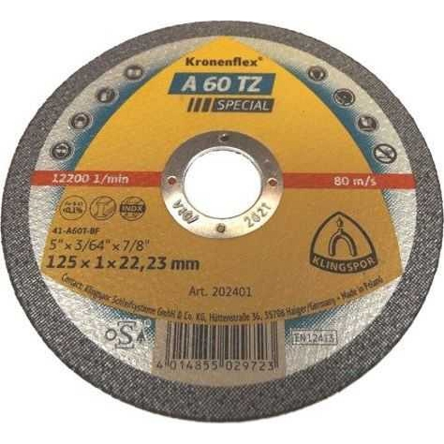 Klingspor Klingspor tarcza do cięcia metalu 125mm x 1,0mm (202401)