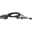 Aten 2-Port USB DVI Cable KVM Switch with Remote Port Selector Aten 2-Port USB DVI Cable KVM Switch with Remote Port Selector