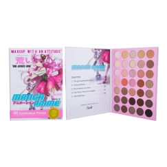 Rude Cosmetics Manga Anime Book 2 Eyeshadow Palette 35 Shades