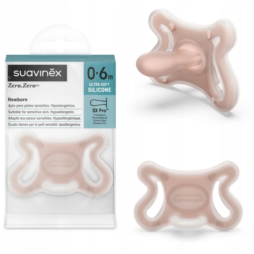 Suavinex Zero Zero Sx Pro fysiologinen tutt 0–6 kk+ – 3