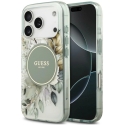 Guess IML Flower & Tonal Circle MagSafe maciņš iPhone 18 Pro Max / 17 Pro Max, zaļš Guess IML Flower & Tonal Circle MagSafe maciņš iPhone 18 Pro Max / 17 Pro Max, zaļš