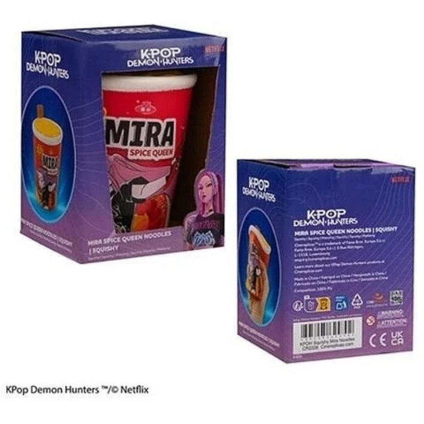 Fame Bros „K-Pop Demon Hunters“ mīkstā spēļmantiņa – „Mira Spice Queen Noodles“ – 5
