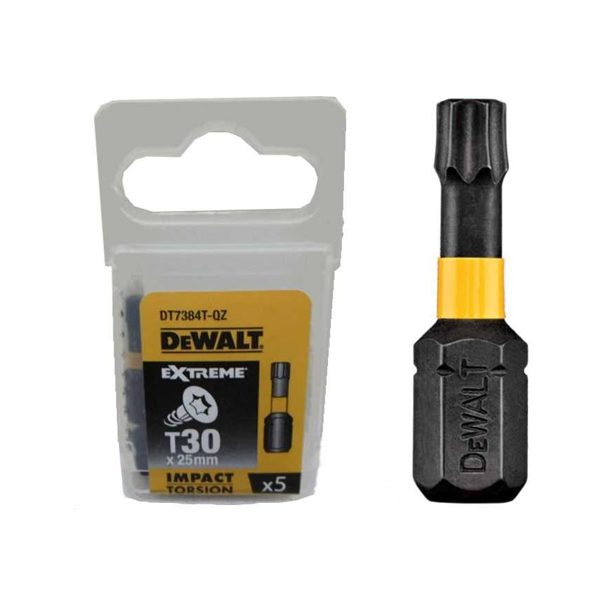 DeWALT Дрель-шуруповерт с ударным механизмом бит 5шт (DT7384T-QZ)