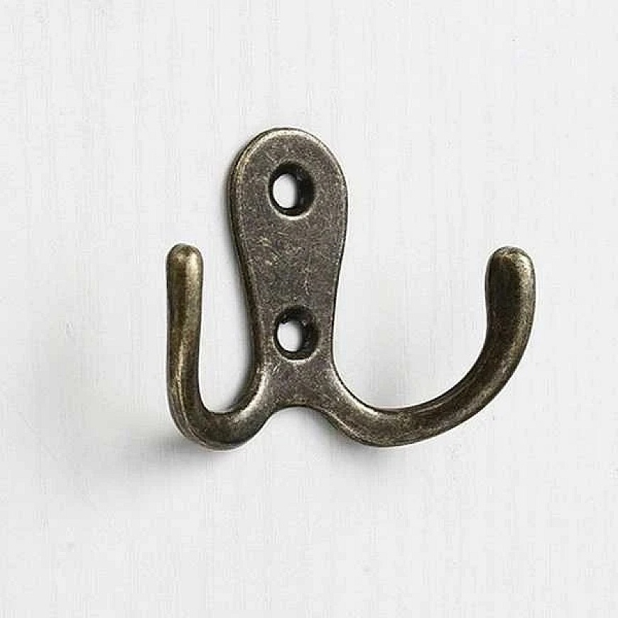 OEM Double Wall Hook - Retro - A2700 - Metal Clothing Hook