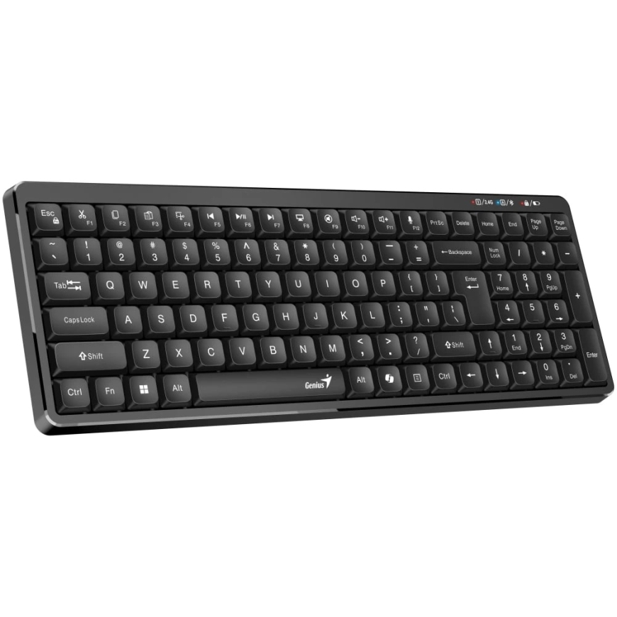 Genius LuxeMate Q7100BT Copilot langaton näppäimistö CZ/SK, musta