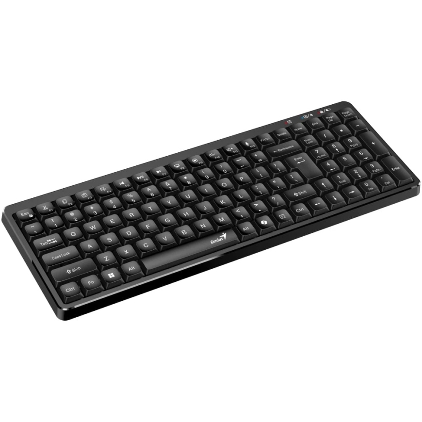 Genius LuxeMate Q7100BT Copilot traadita klaviatuur CZ/SK, must – 2