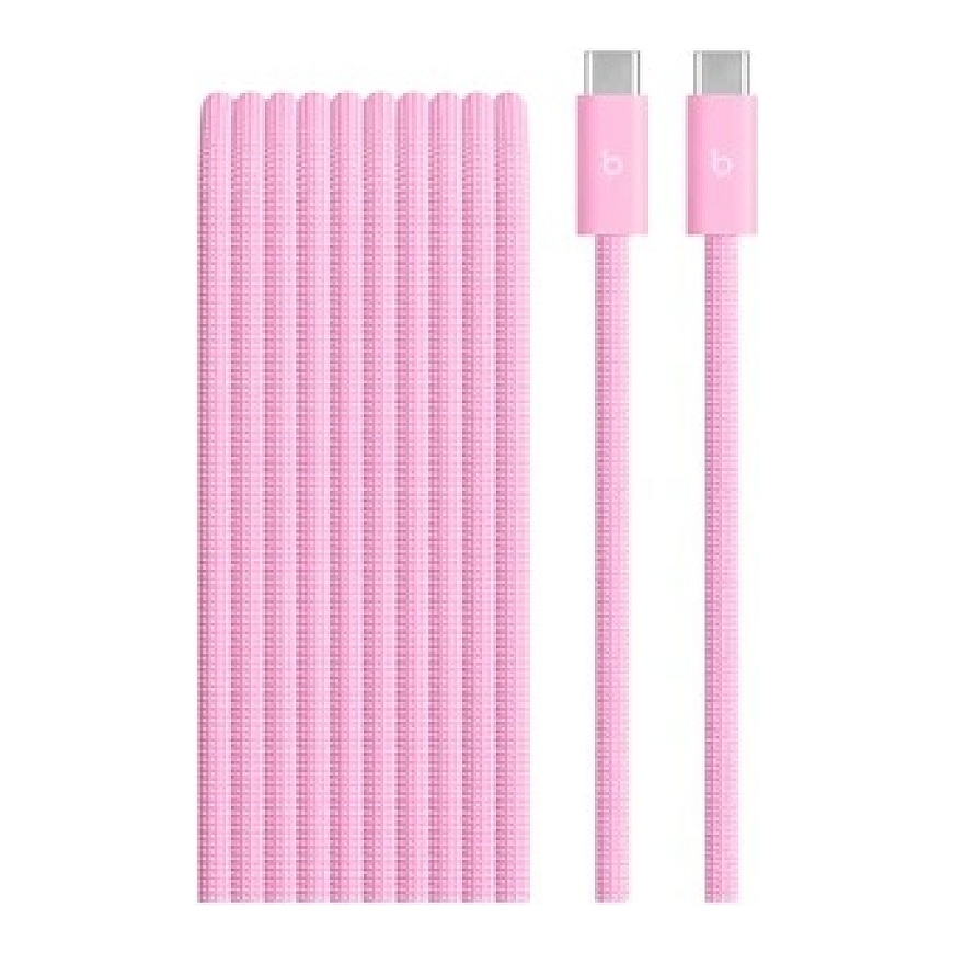 Beats 240W USB-C на USB-C плетеный кабель (3м) - Power Pink