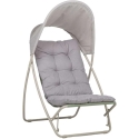 Home4You Leisure Chair PIPER with Canopy, Sand Color