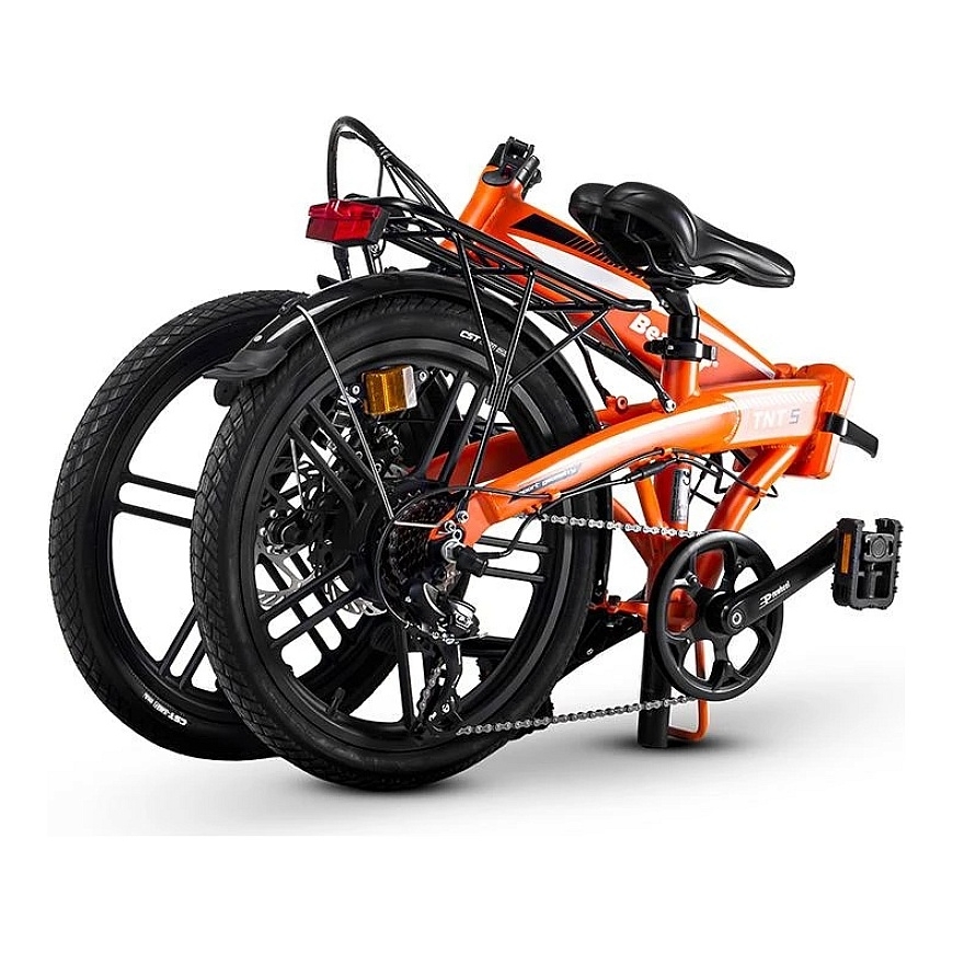 Beaster BS29B Electric Bicycle, 250 W, 36 V, 8.8 Ah, Orange, Foldable – 5