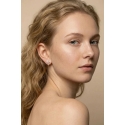 Marc Malone Gold-plated Earrings with Crystals "Cross" MCE260598G Marc Malone Gold-plated Earrings with Crystals "Cross" MCE260598G