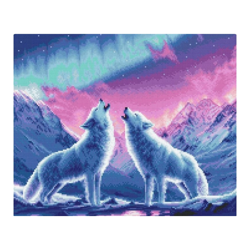 Letistitch ristipistokitti "Jääkaiku" 29x23 cm