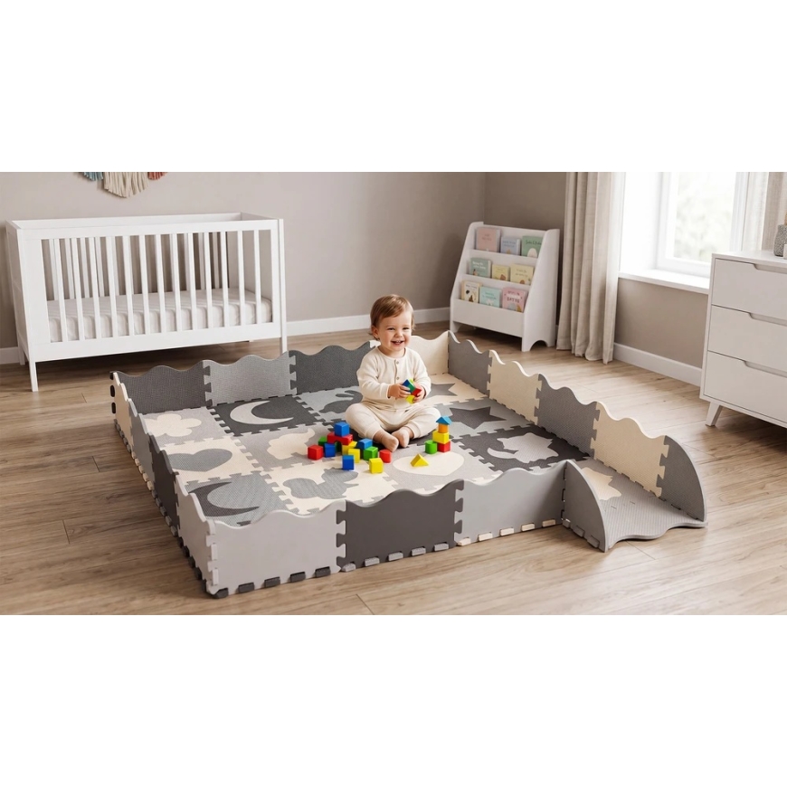 Rebel Mat Educational Mat for Children, Puzzle 150 x 150 cm with Frame – 5