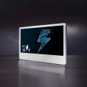Sylvox Kontech 24-inch smart TV with wall mirror in the bathroom