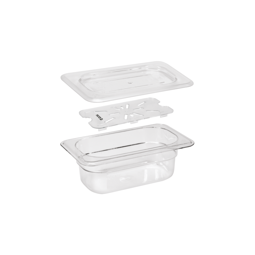 Yato Toya Sa Poland Gastro-nõu GN 1/4 | 265 × 162 × 150 mm | PC polükarbonaat | 3,7 l (YG-00421) – 2
