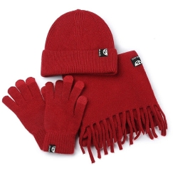Pepe Moll Women's set - hat, scarf and pirštinės Rea 262630 Raudona