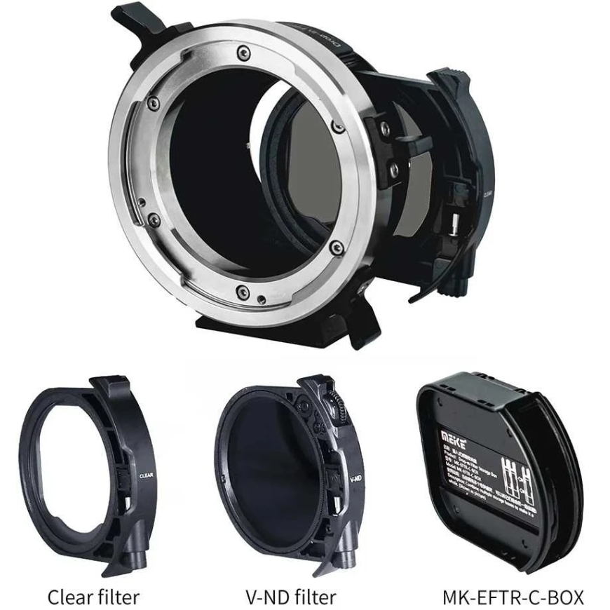 Adapters - Meike MK PLTX C iebūvējamā filtra turētājs FUJIFILM X, ND3 līdz ND500