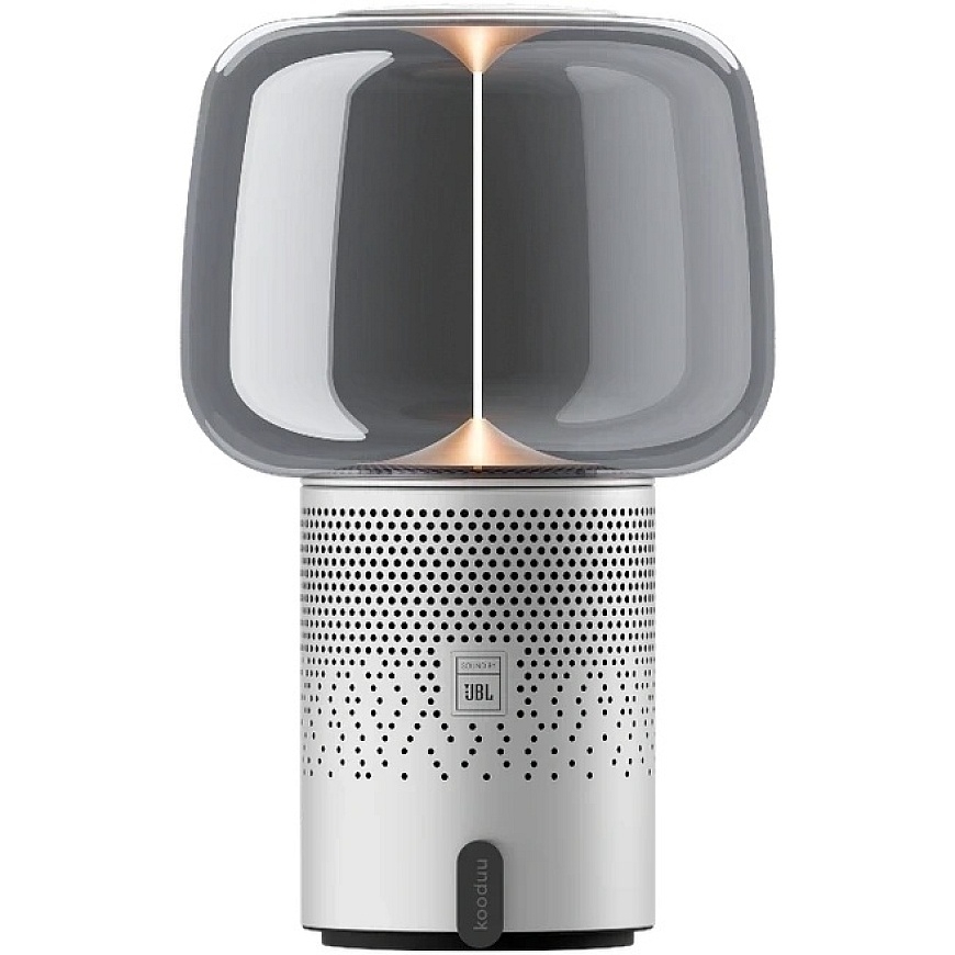 Portable speaker with lighting Kooduu Serena Play, color: silver