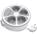Plastrol 4 ligzdas Schuko pagarinātājs ar slēdzi un USB-A un USB-C ligzdām Plastrol 4 ligzdas Schuko pagarinātājs ar slēdzi un USB-A un USB-C ligzdām