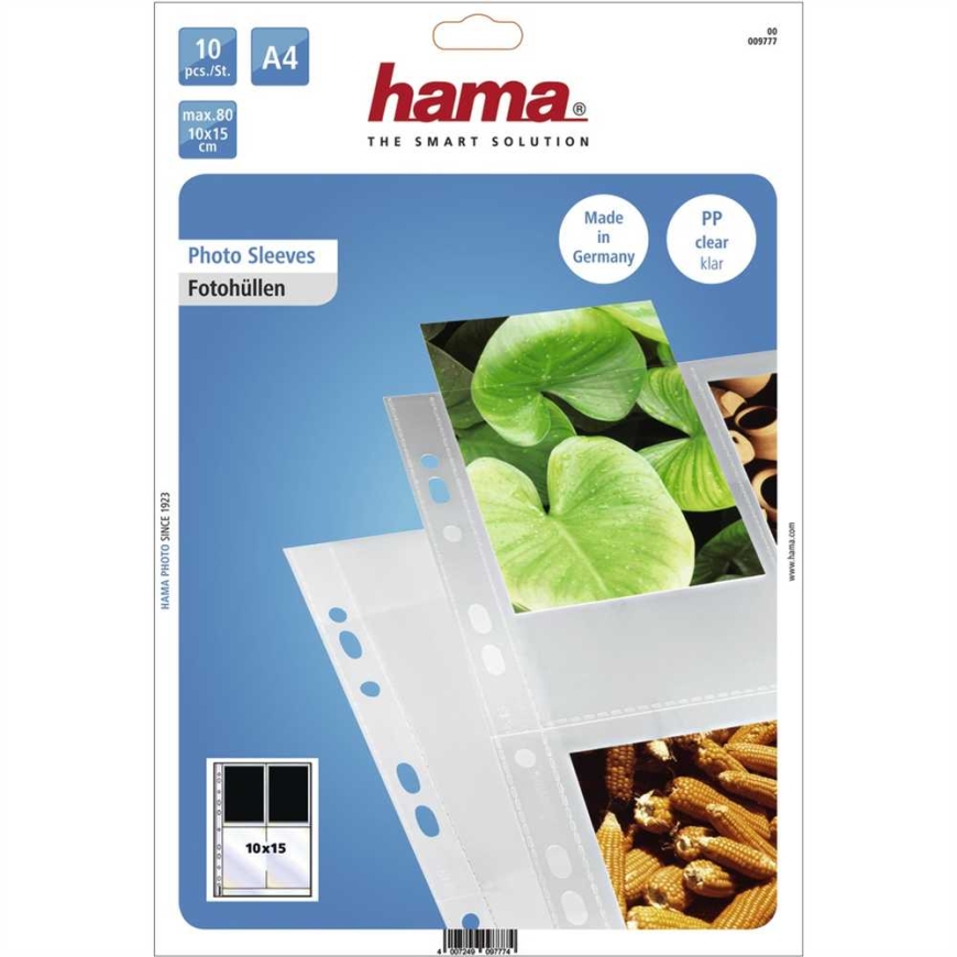Hama valokuvakalvo DIN A4 4-8 valokuvalle 10x15 cm läpinäkyvä 10 kpl. – 3