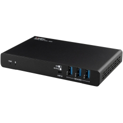 USB-C docking station - Lindy 43425 meeting room hub, 2× 4K HDMI, 100 W PD, black
