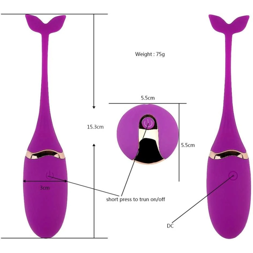 Яйцо Vibratong Lyla серии B (розовое) USB – 3