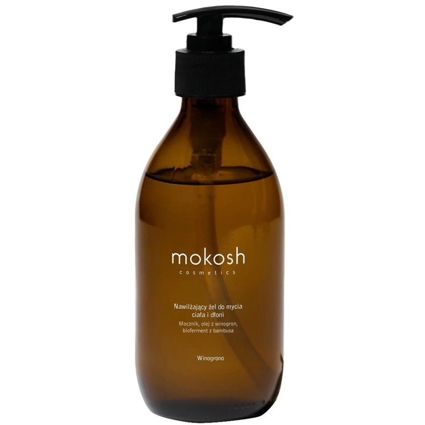 „Mokosh“ mitrinošs vīnogu ķermeņa un roku mazgāšanas gēls, 300 ml