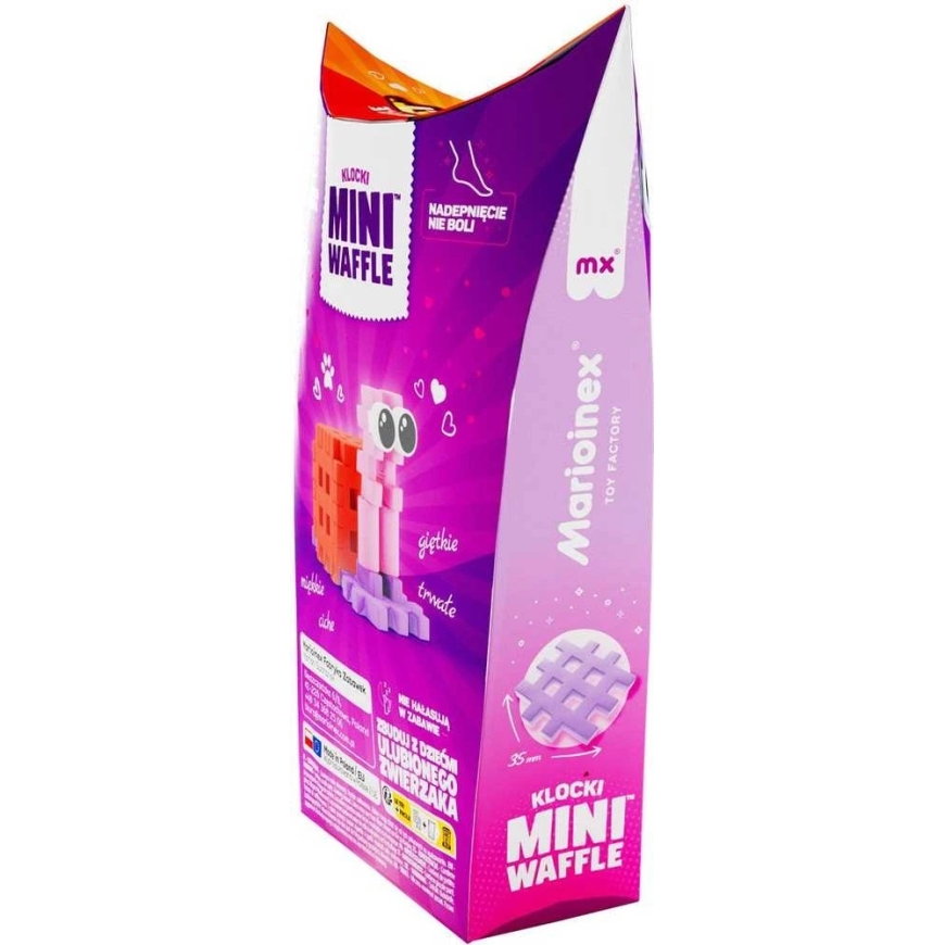 Marioinex Mini Waffle Pocket Pets būvniecības blokiem Gliemezis – 4