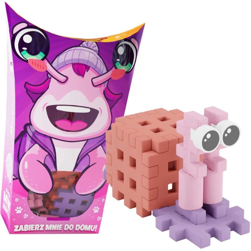 Marioinex Klocki konstrukcyjne Mini Waffle Pocket Pets Ślimak – 5