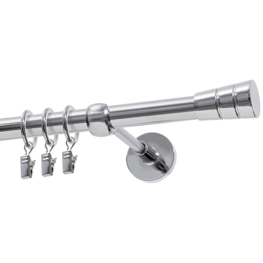 Decastyl VIENAŠALIS CORNICE FI 19 MM CHROME 240 CM CONE WITH WHEELS KOWALSKI – 2