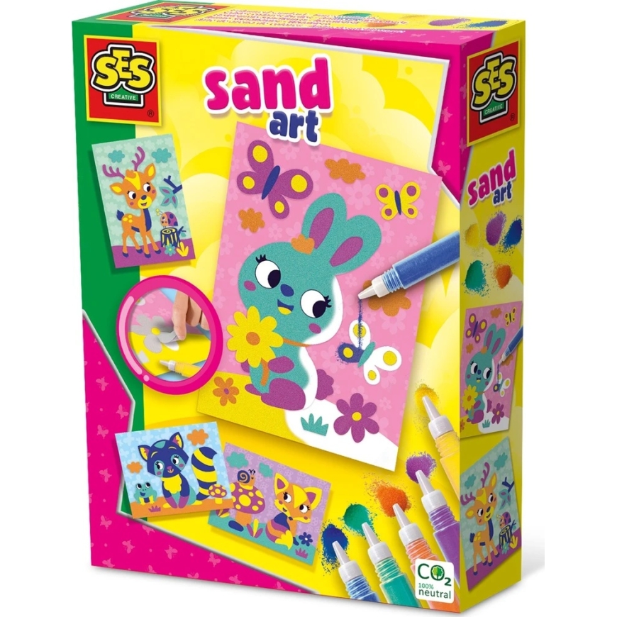 SES SES Colored Sand – Forest Animals 14136 41363 – 2