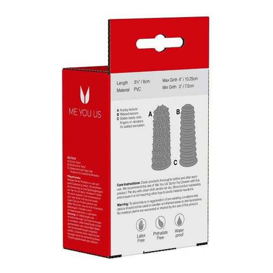Me You Us Complete set of two gendered finger sleeve vibrators – 2