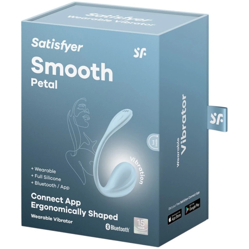 SATISFYER Glotnus Petalas with App Light Blue – 5