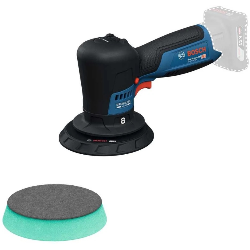 Полировщик Bosch PRO GPX 12V-125 12 В 125 мм (без аккумулятора и зарядного устройства) – 2