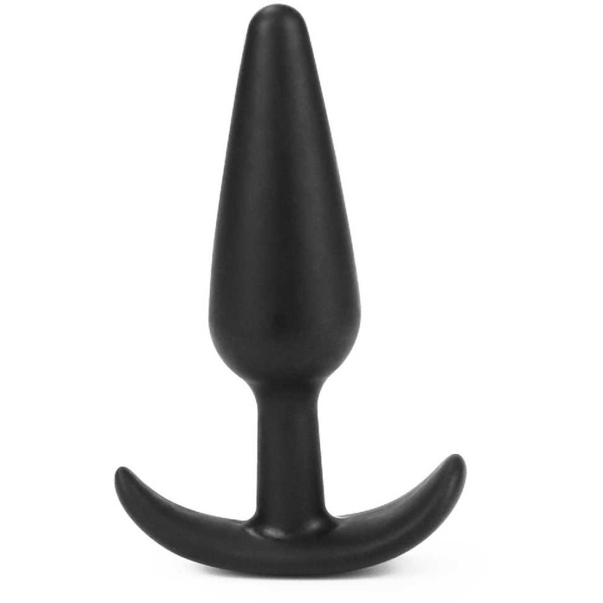 Lovetoy Silikona anālais spraudnis ar turētāju melns 11 cm – 4