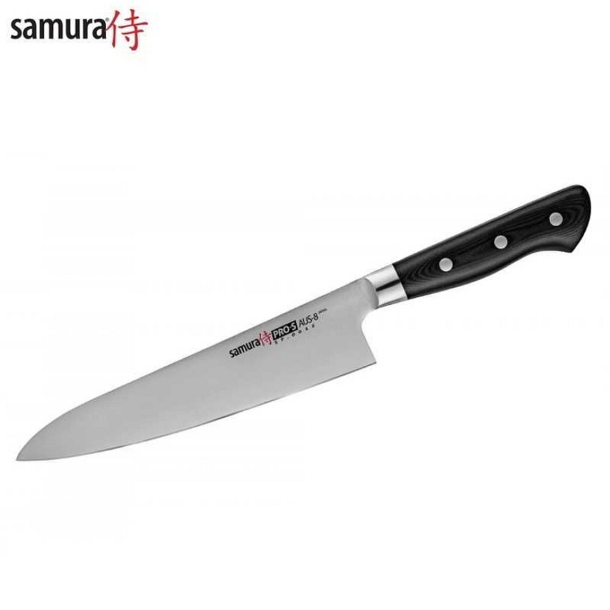 Samura PRO-S Euroopan kokin keittiöveitsi 200mm