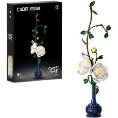 Klocki Konstrukcyjne CaDA Kwiaty komplektas kwiatowy Serene Indigo 47,9 cm C59033W 324 elementy