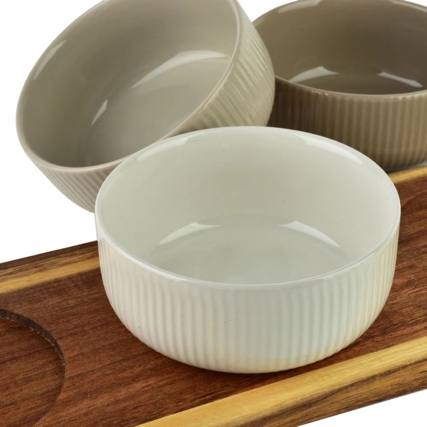 Mondex Since 1986 MODERN KITCHEN Lauta 3 kulholla 10x10x4,5cm(32x11x1,2cm) 210ml – 3