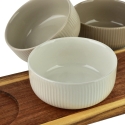 Mondex Since 1986 MODERN KITCHEN Deska su 3 miskami 10x10x4,5cm(32x11x1,2cm) 210ml Mondex Since 1986 MODERN KITCHEN Deska su 3 miskami 10x10x4,5cm(32x11x1,2cm) 210ml