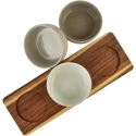 Mondex Since 1986 MODERN KITCHEN Board with 3 Bowls 10x10x4.5cm(32x11x1.2cm) 210ml Mondex Since 1986 MODERN KITCHEN Board with 3 Bowls 10x10x4.5cm(32x11x1.2cm) 210ml