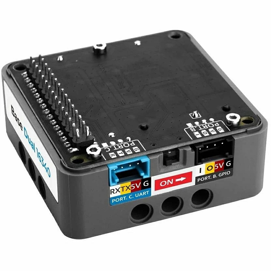 Base Dual 16340 – virtapohja 1400 mAh akulla – INA226 – M5Stack A179 – 3