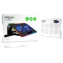 EVOLVEO CoolPro Laptop Cooling Pad, 2 Fans, RGB Backlight, Black EVOLVEO CoolPro Laptop Cooling Pad, 2 Fans, RGB Backlight, Black