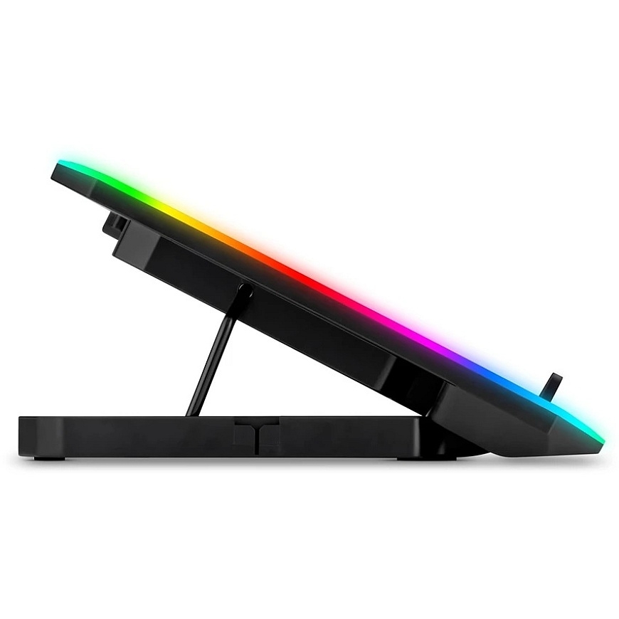 EVOLVEO CoolPro, охлаждающая подставка для ноутбука, 2 вентилятора, RGB подсветка, черный – 5