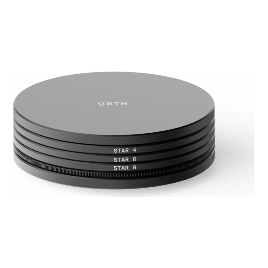 Fotoaparato objektyvo filtras - Urth 82 mm magnetinių „Stellar“ filtrų rinkinys „Plus+“ su 4, 6 ir 8 taškų filtrais