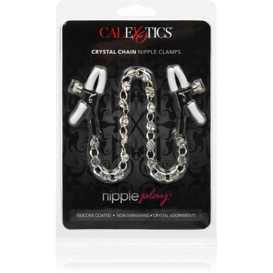 Calexotics Crystal Chain Nipple Clamps _ – 2